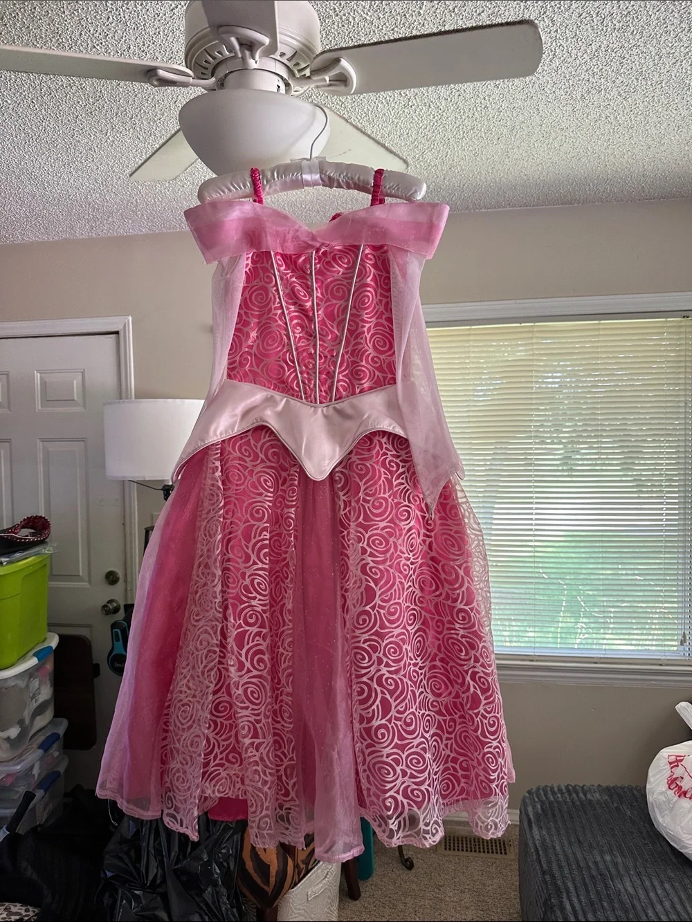 Disney Pink Swirl Tulle Princess Dress Costume